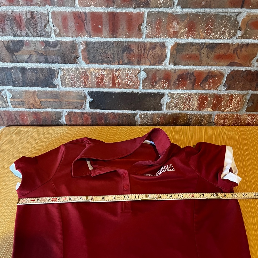 Nike Dri-Fit Oklahoma Sooners OU Women’s Polo Size:XL Runs Smaller - Picture 6 of 6